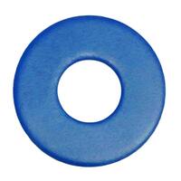 1/2" USS Flat Washer, Med. Carbon Thru-Hardened (for Gr.5), Teflon (Xylan) Blue